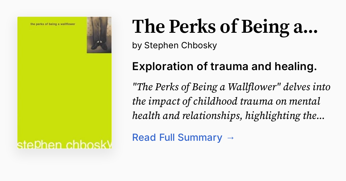 Cover of The Perks of Being a Wallflower