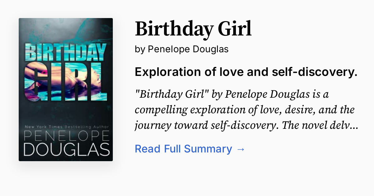 Cover of Birthday Girl