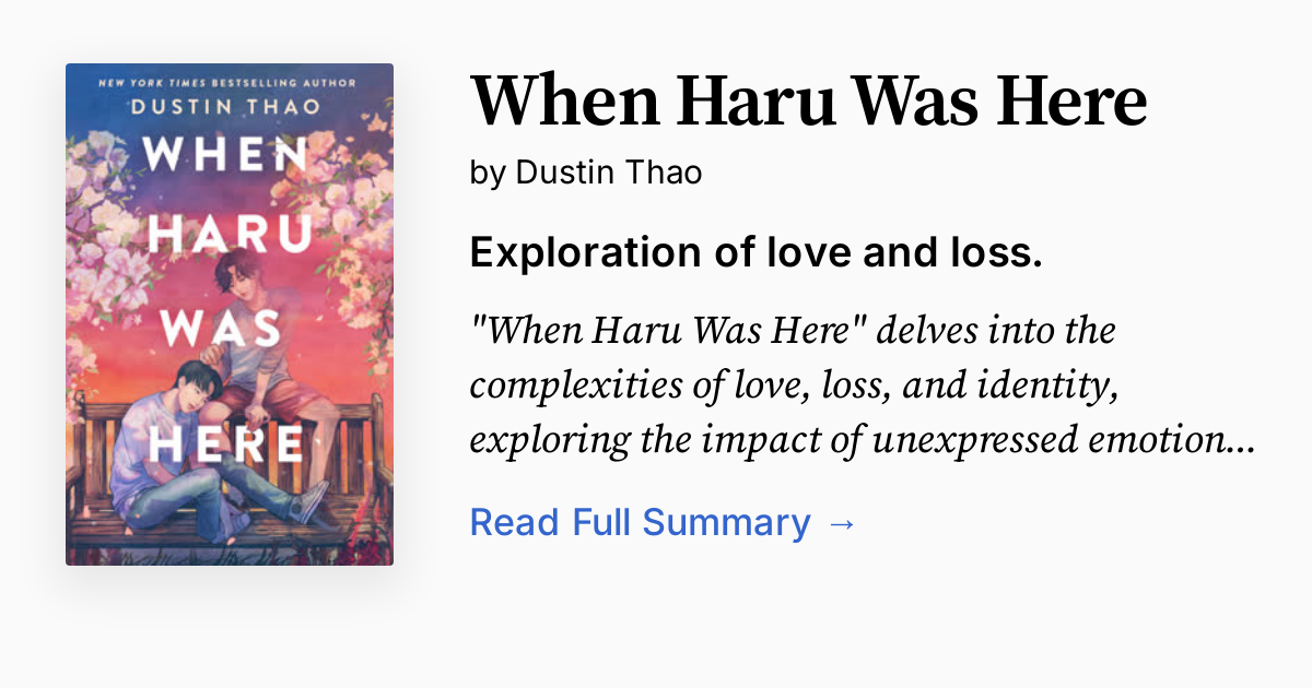Cover of When Haru Was Here
