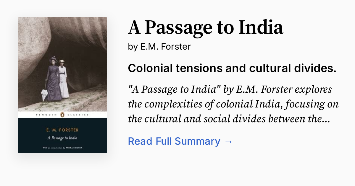 Cover of A Passage to India