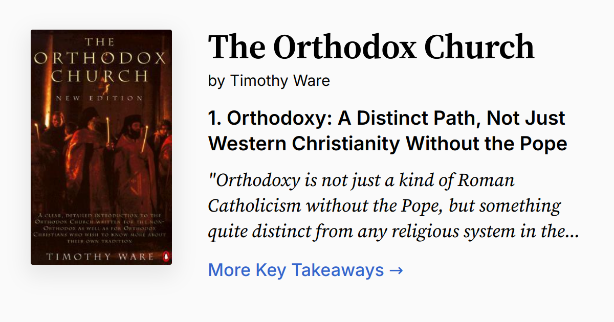 Cover of The Orthodox Church