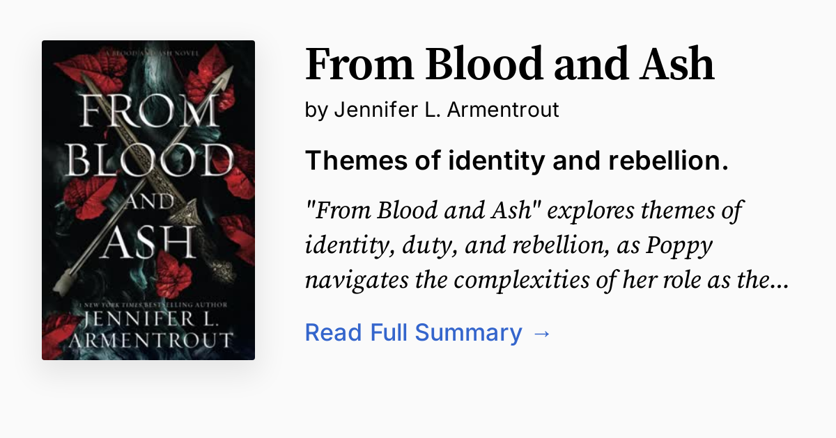 From Blood and Ash Summary, Audio, Analysis, FAQ