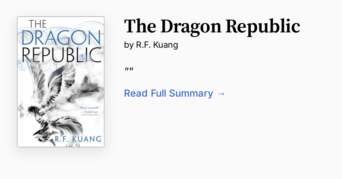 The Dragon Republic Summary, Audio, Analysis, FAQ
