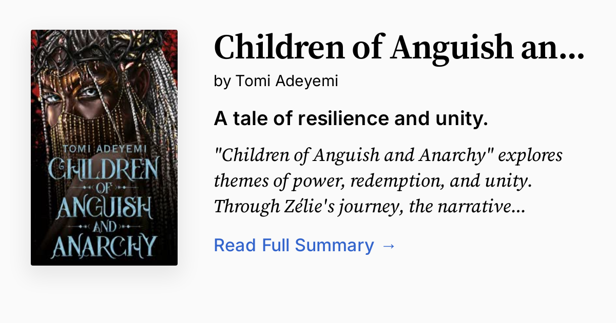 Cover of Children of Anguish and Anarchy