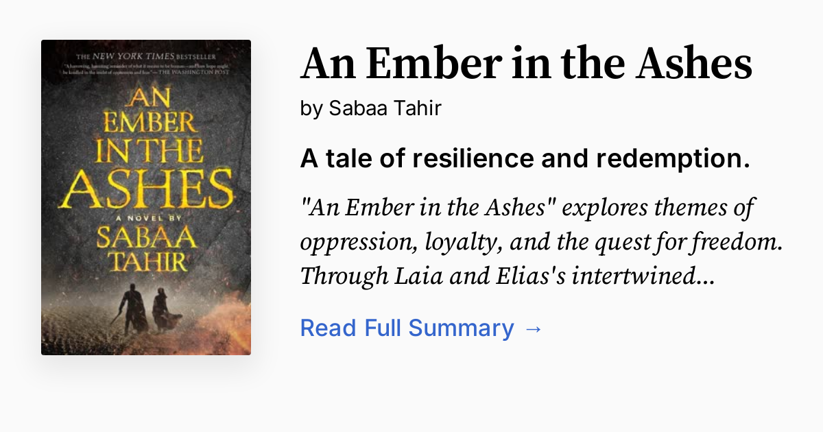 Cover of An Ember in the Ashes