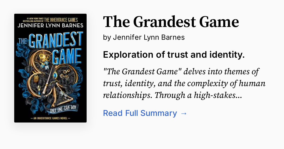 Cover of The Grandest Game