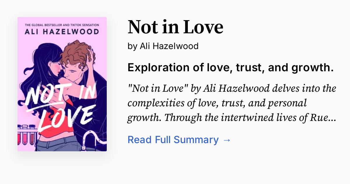 not in love ali hazelwood