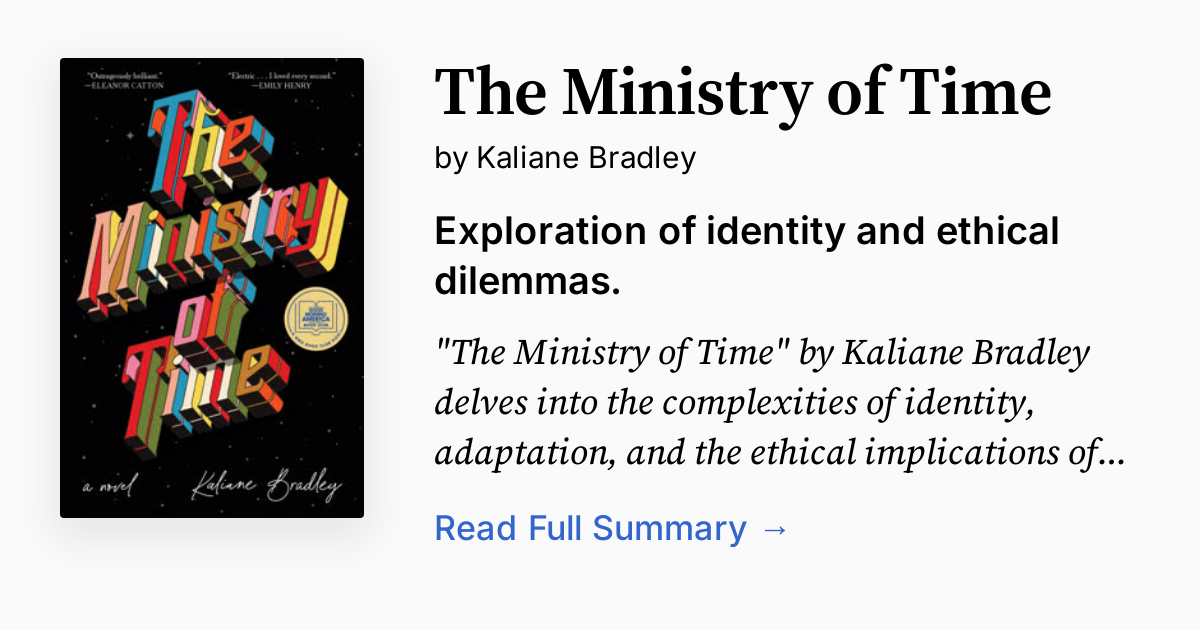 Cover of The Ministry of Time