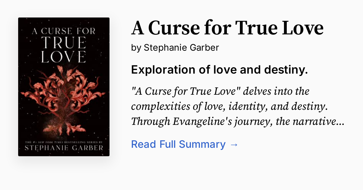 Cover of A Curse for True Love
