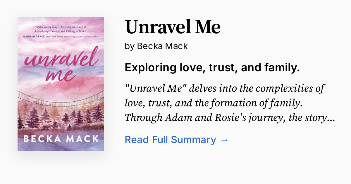Cover of Unravel Me