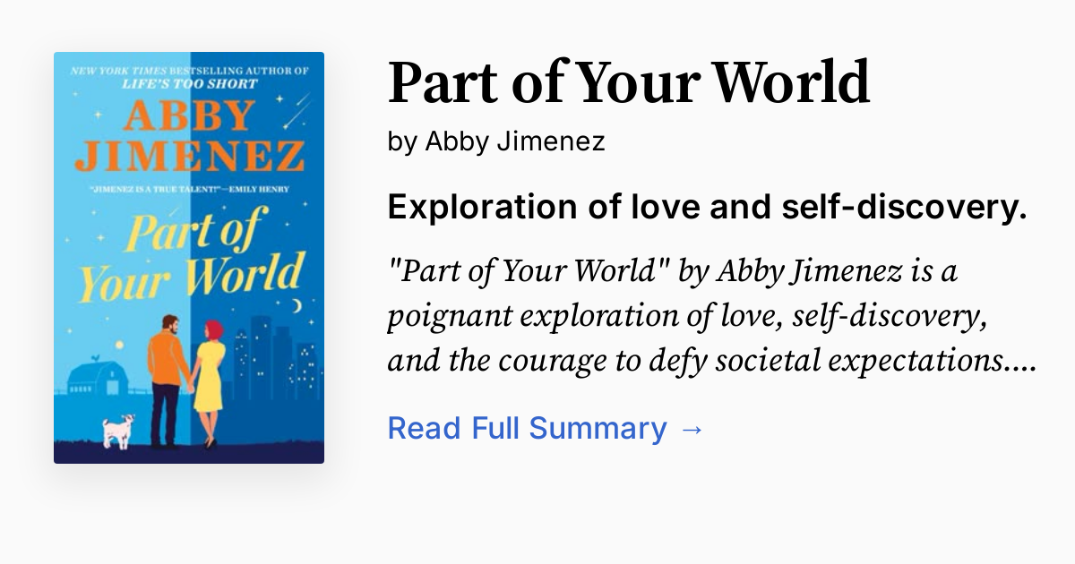 Cover of Part of Your World