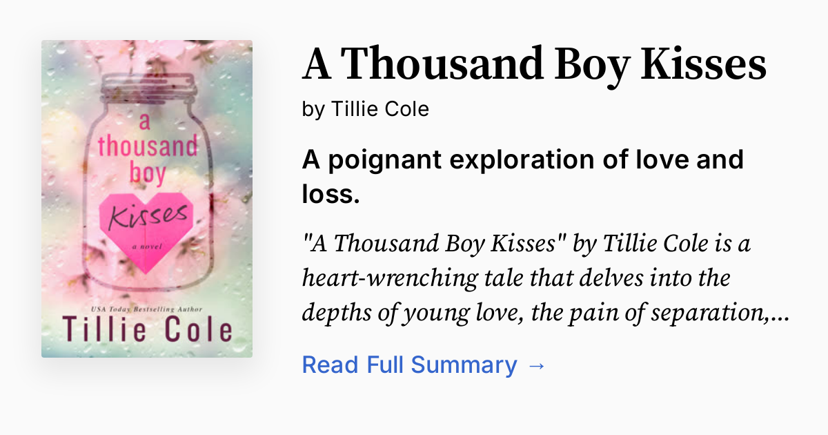 Cover of A Thousand Boy Kisses