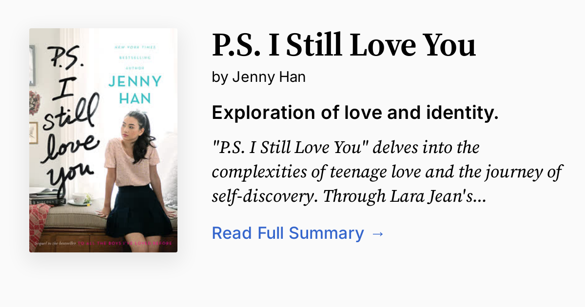 Ps I Still Love You Summary Audio Analysis Faq 