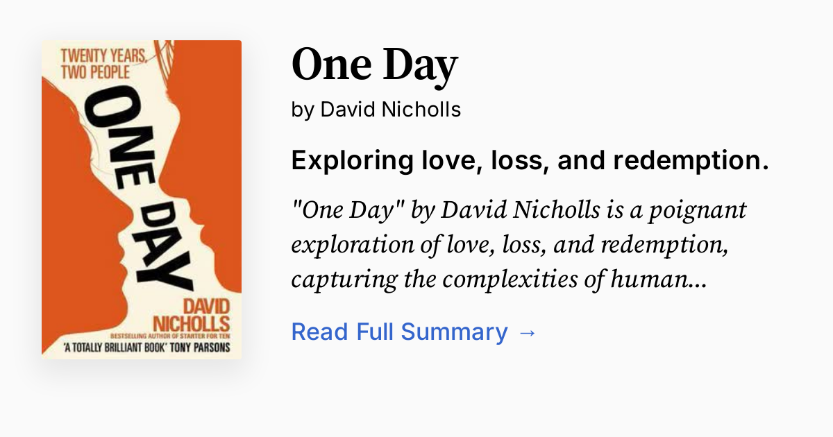 Cover of One Day