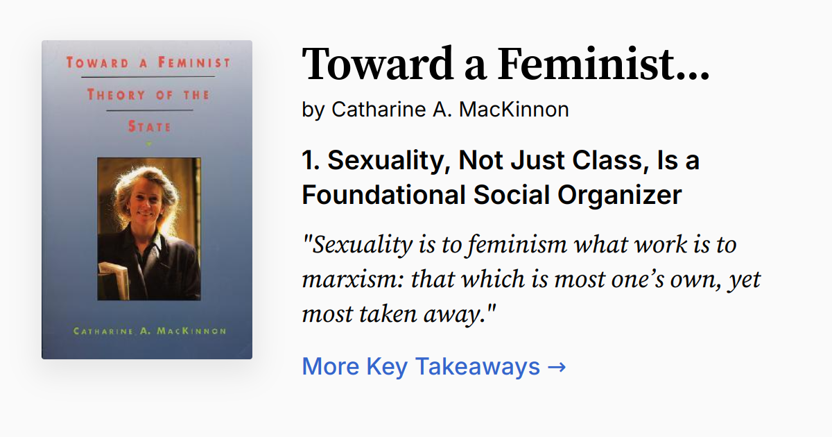 Cover of Toward a Feminist Theory of the State