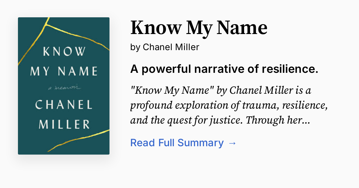 Cover of Know My Name