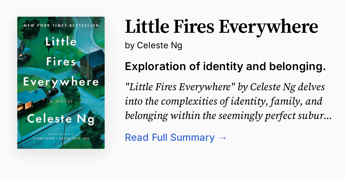 Cover of Little Fires Everywhere