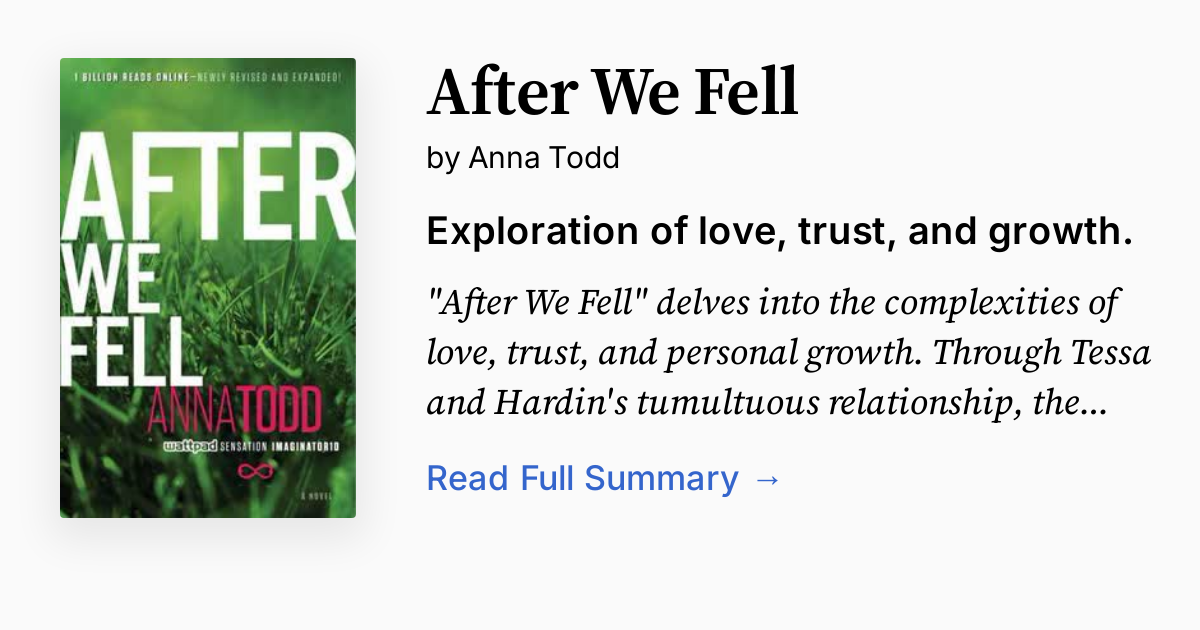 Cover of After We Fell