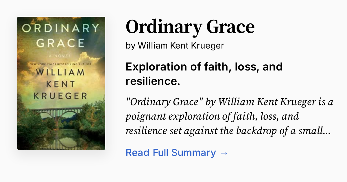 Cover of Ordinary Grace