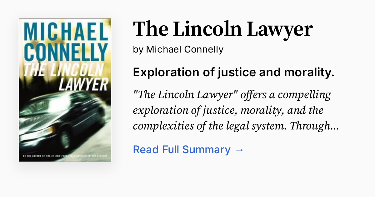Cover of The Lincoln Lawyer