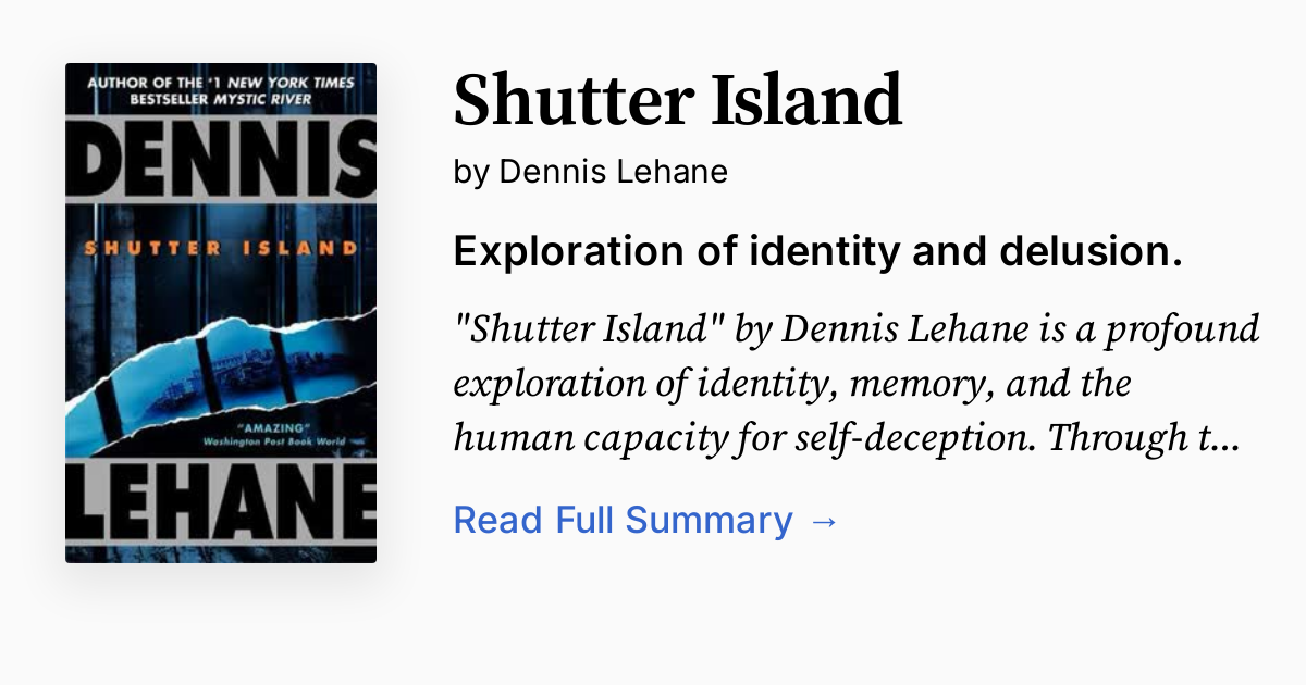 Cover of Shutter Island