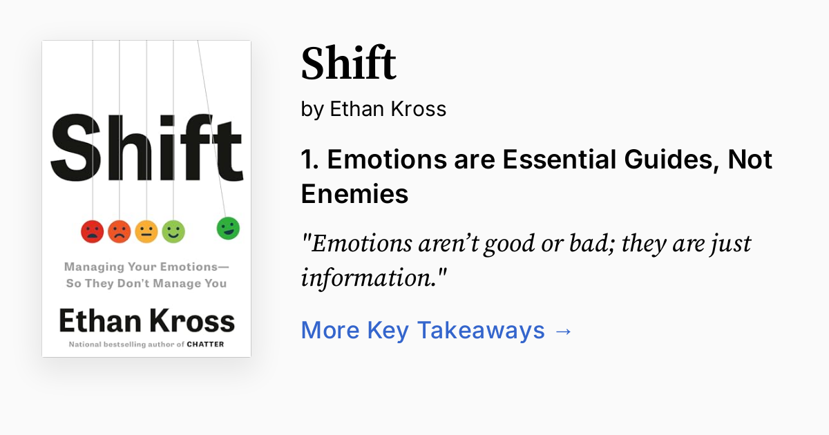 Shift by Ethan Kross | Summary, Quotes, FAQ, Audio