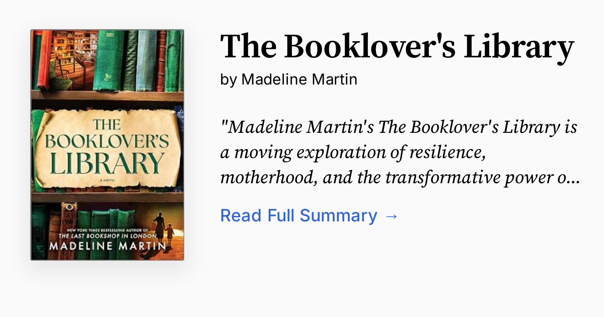 Booklovers Library The Booklover's Library | Summary, Audio, Analysis