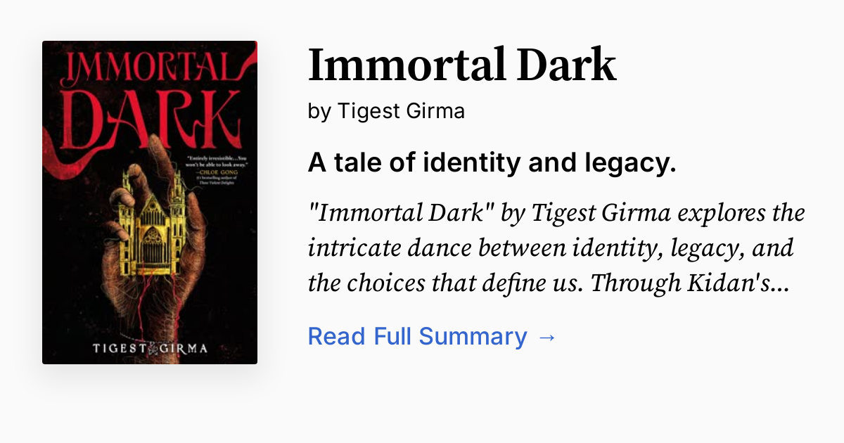 Cover of Immortal Dark