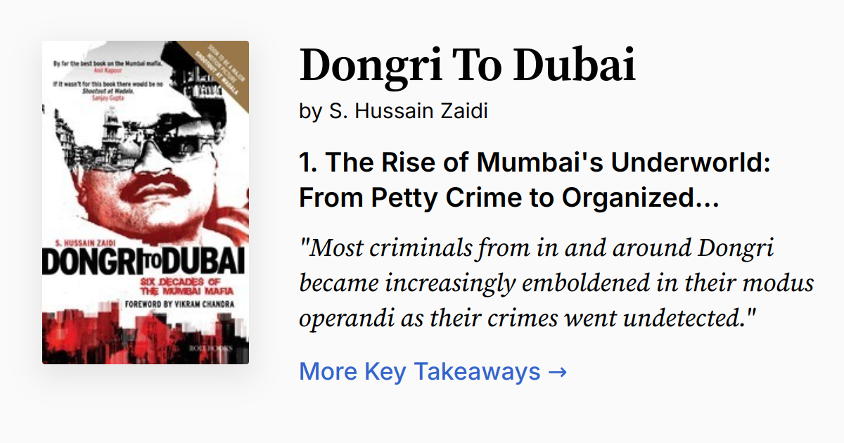 Dongri To Dubai Summary Audio Quotes Faq 