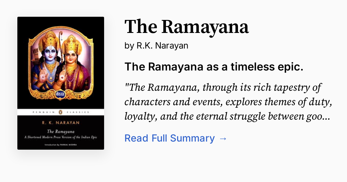 Cover of The Ramayana