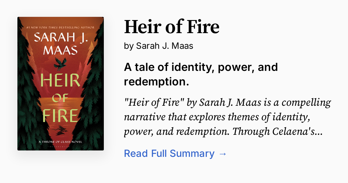 Cover of Heir of Fire