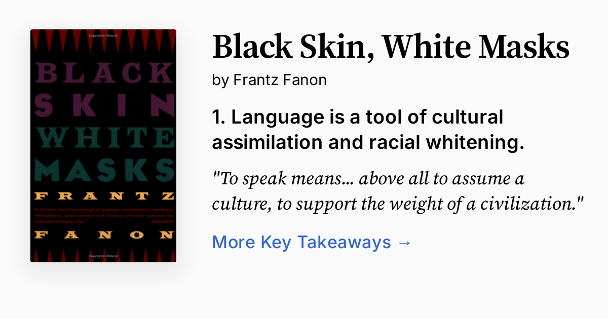 Cover of Black Skin, White Masks