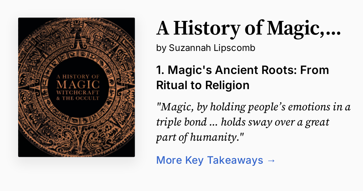 Cover of A History of Magic, Witchcraft, and the Occult
