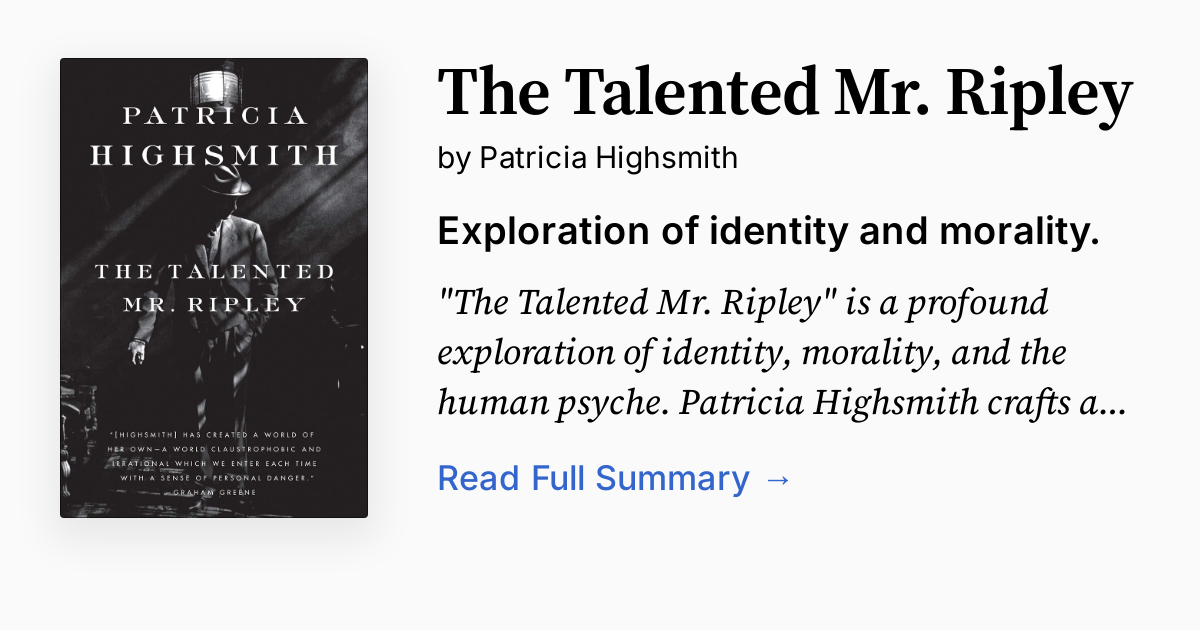 Cover of The Talented Mr. Ripley