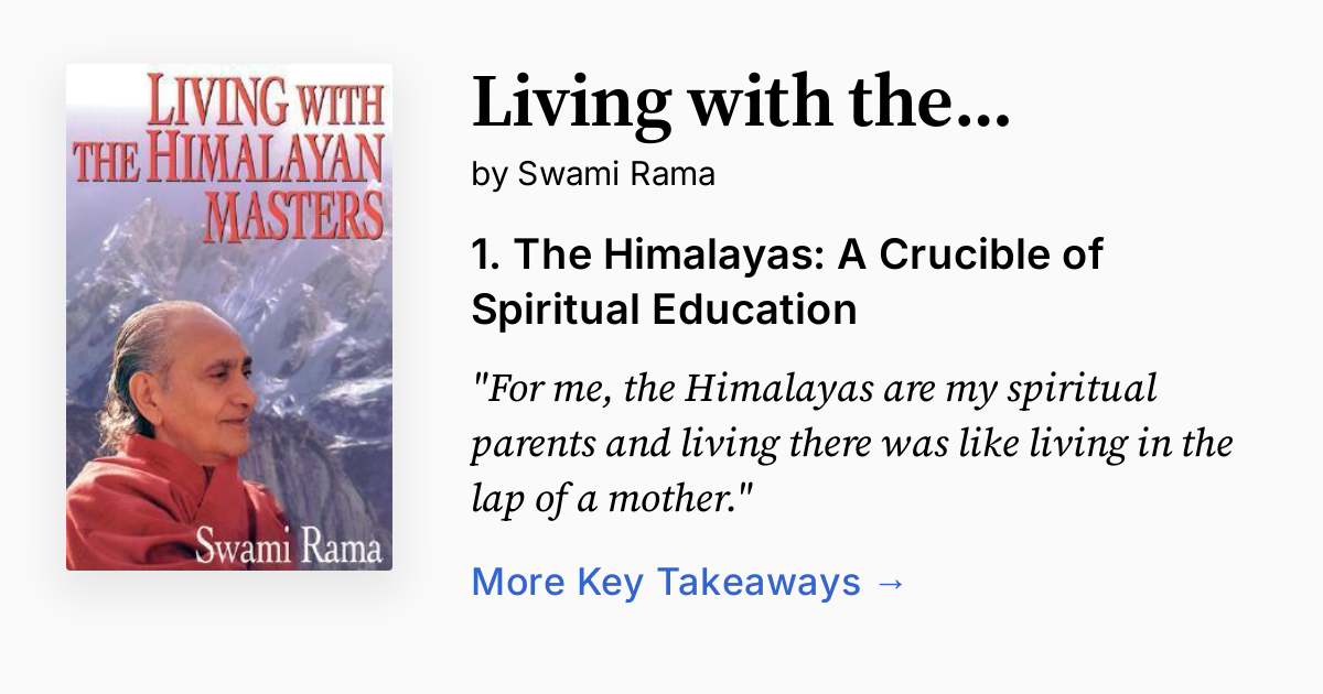 Cover of Living with the Himalayan Masters