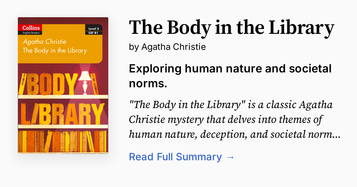 Cover of The Body in the Library
