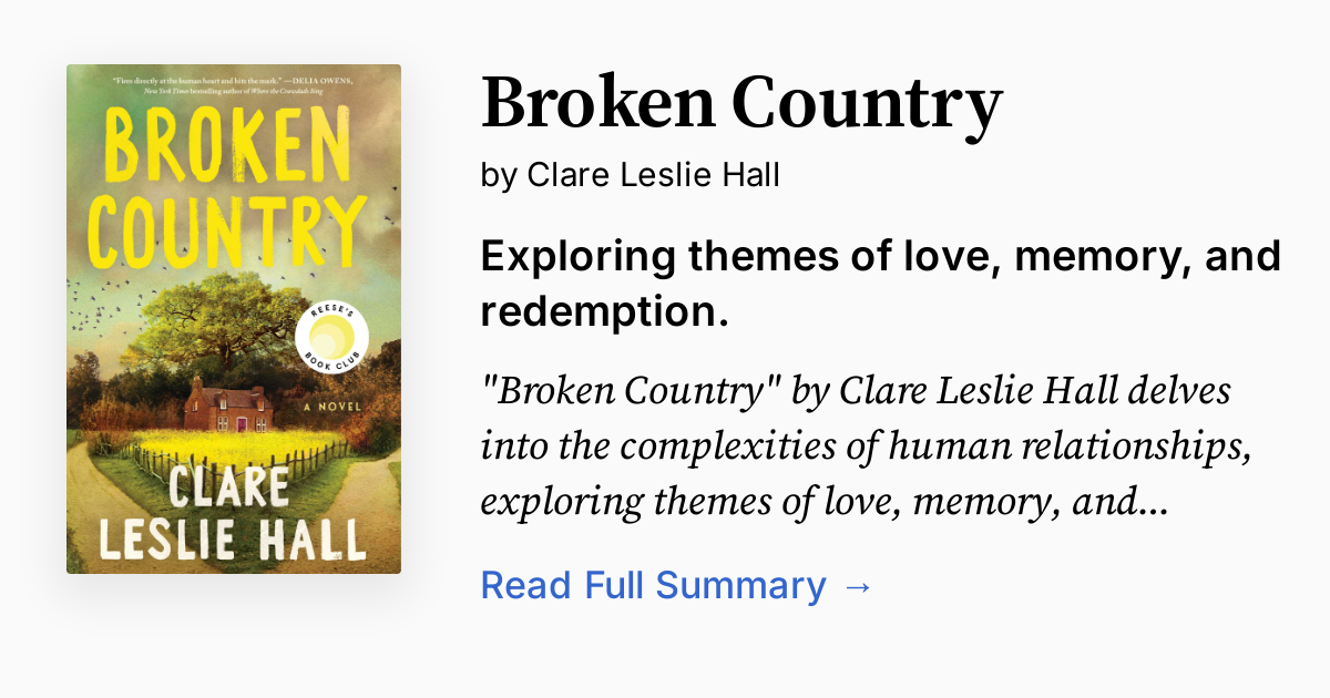 Cover of Broken Country