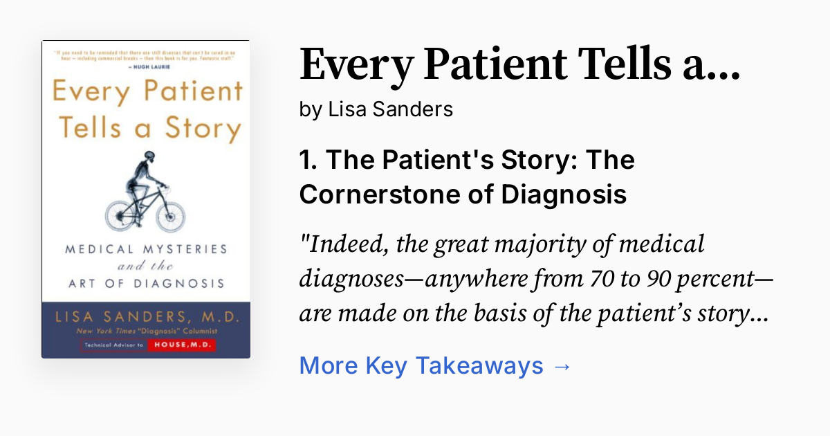 Cover of Every Patient Tells a Story