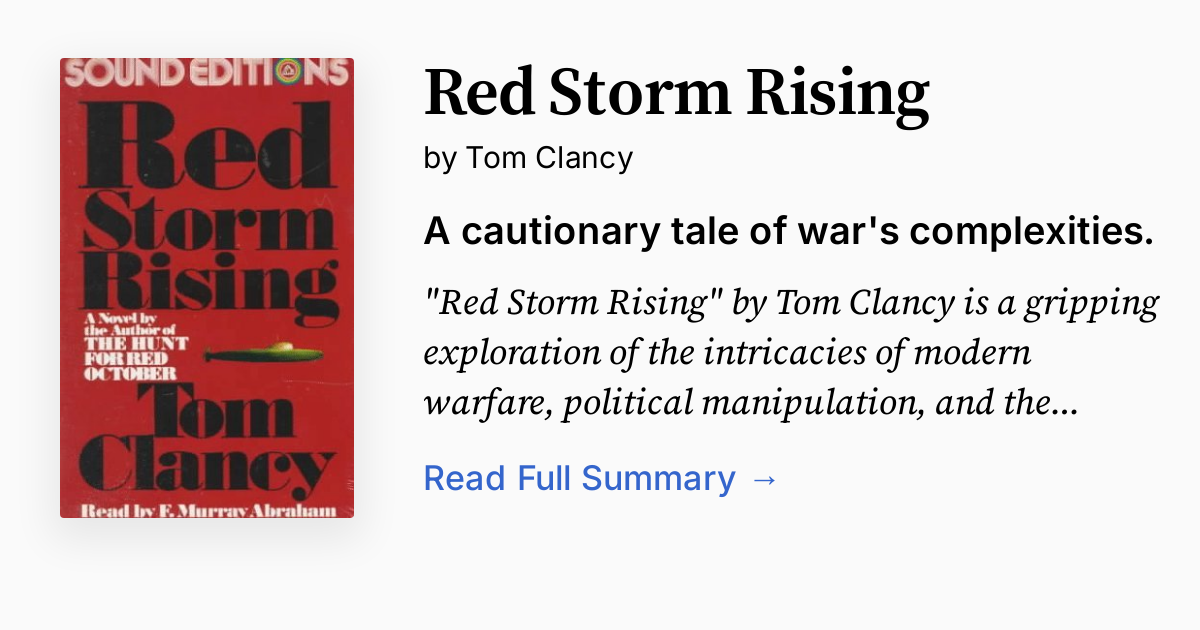 Red Storm Rising | Summary, Audio, Analysis, FAQ