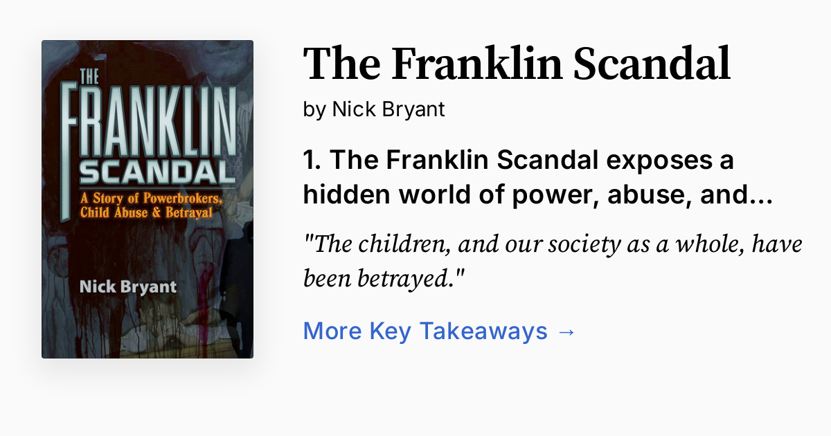 The Franklin Scandal Summary, Quotes, FAQ, Audio