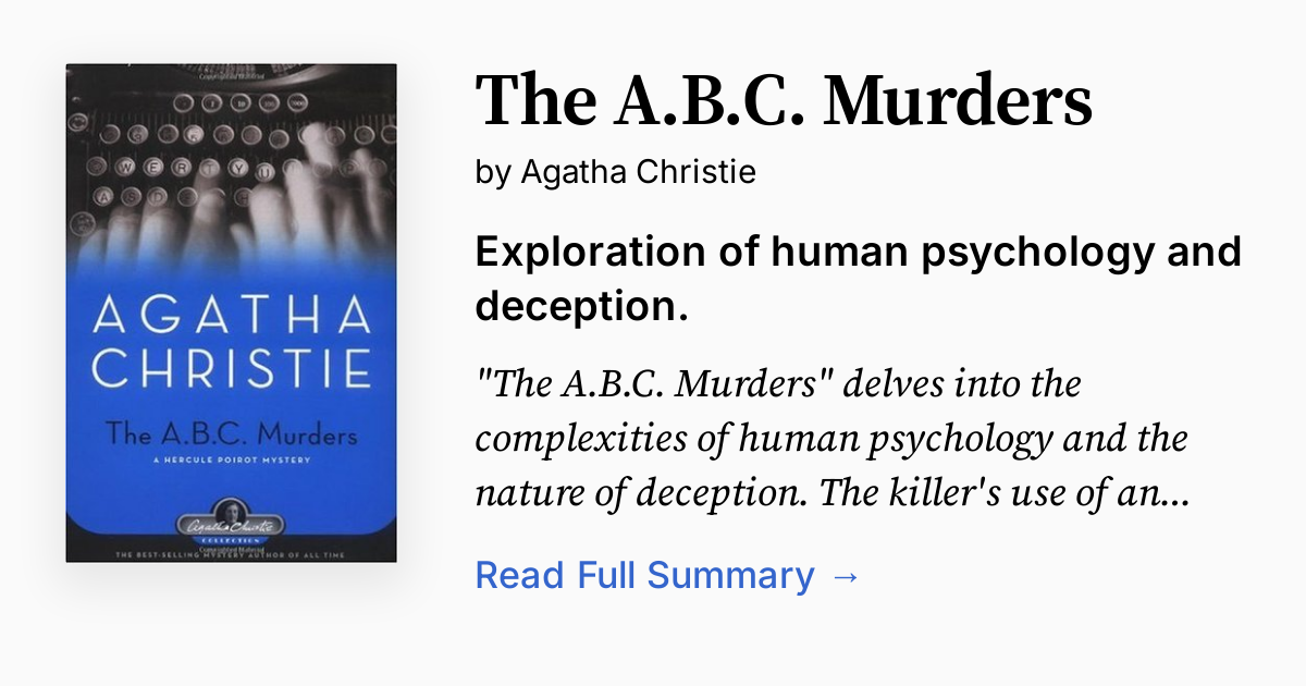 Cover of The A.B.C. Murders