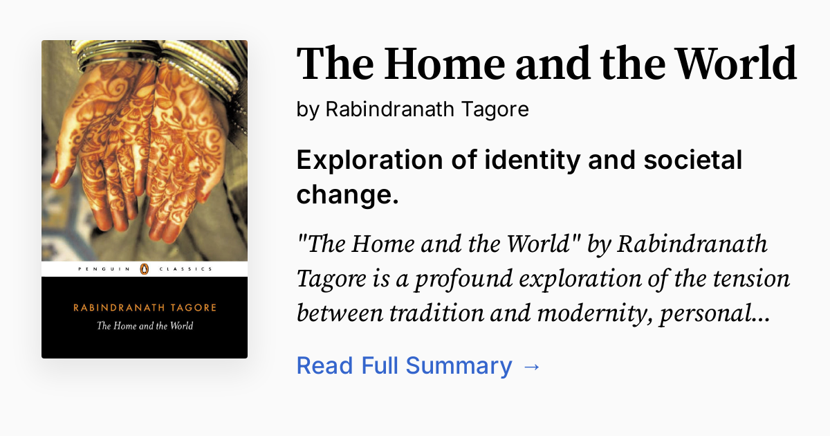 Cover of The Home and the World