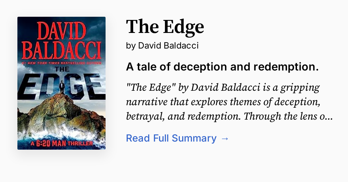 The Edge by David Baldacci Summary, Audio, Analysis, FAQ