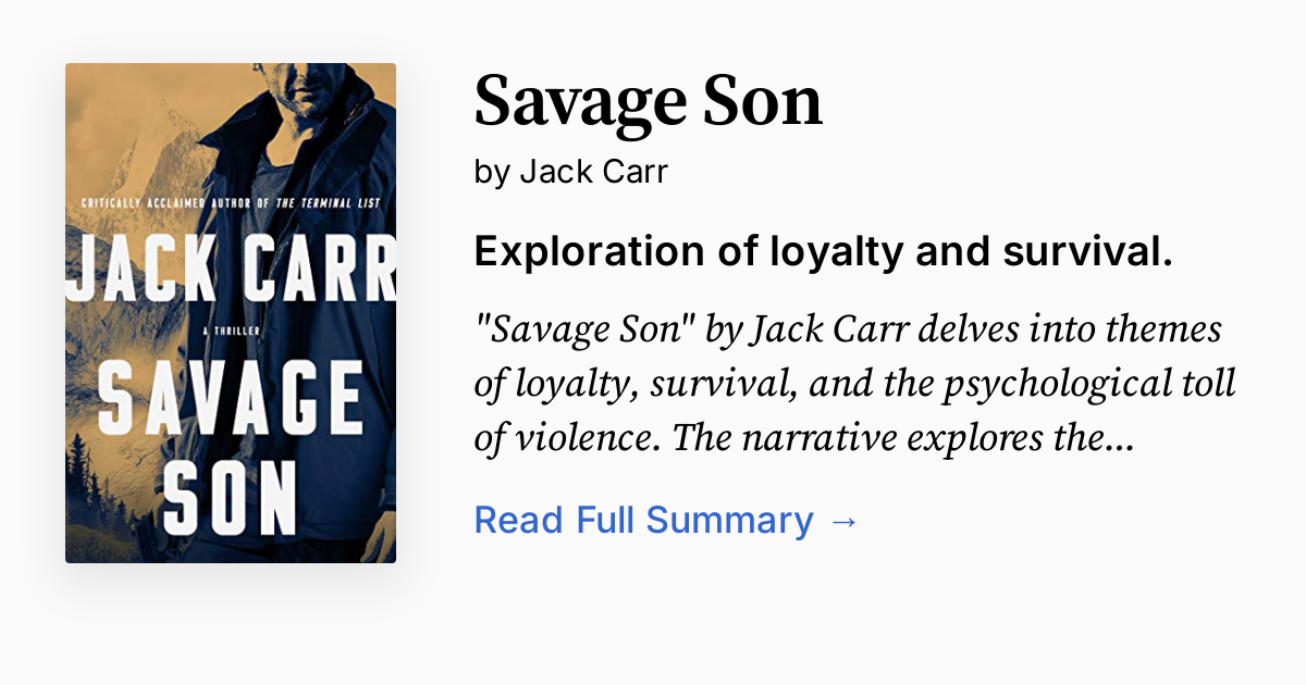 Cover of Savage Son