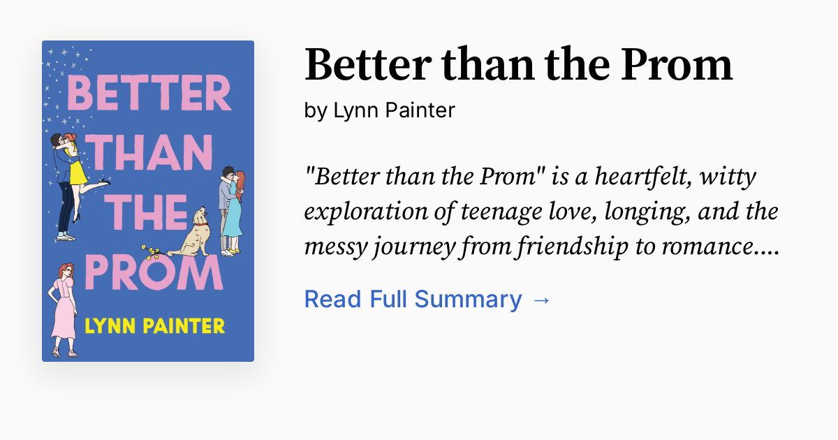Cover of Better than the Prom