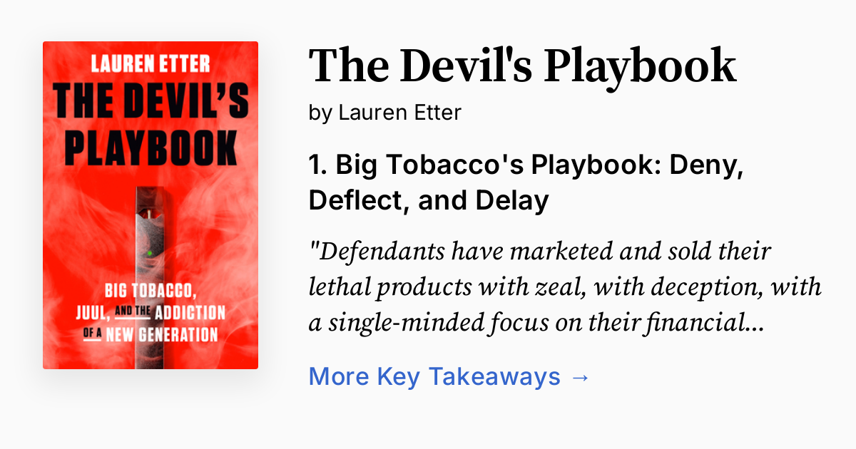The Devil's Playbook | Summary, Audio, Quotes