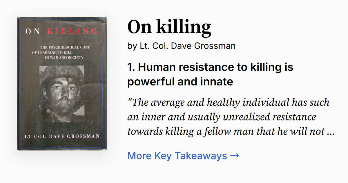 Cover of On Killing