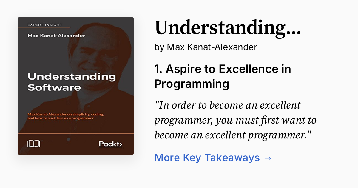 Understanding Software | Summary, Audio, Quotes