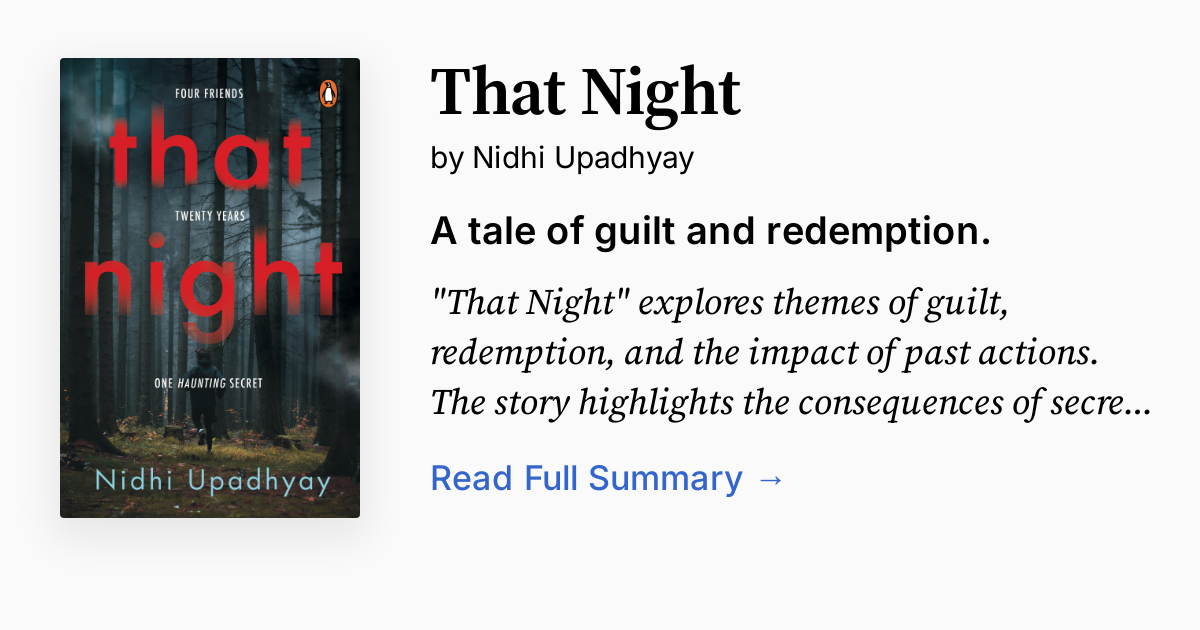 Cover of That Night