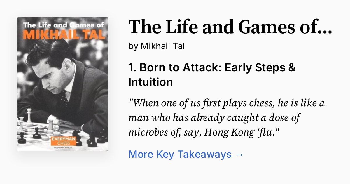 Cover of The Life and Games of Mikhail Tal
